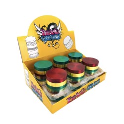 Grinder Metal Red-Gold-Green 4 Parts 52mm